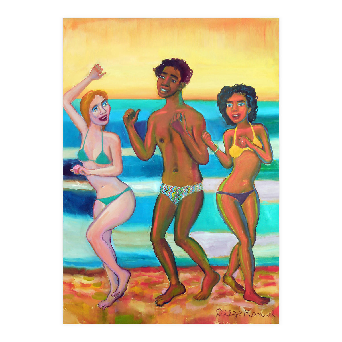 Bailando En La Playa 2020 2 B (Print Only)