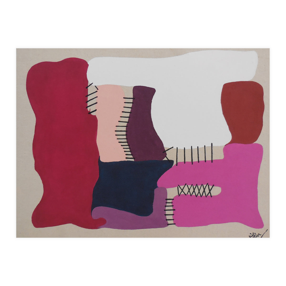 Only Strings Attached Abstract Art (Print Only)