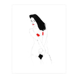 Untitled #19 - Nude in black and red (Print Only) thumbnail