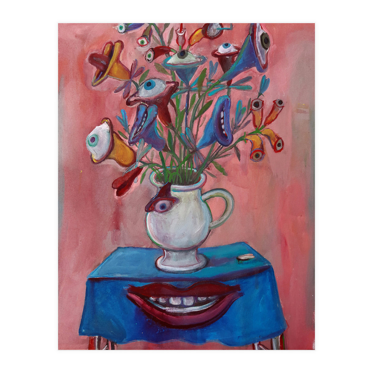 Flores Ojos Bocas (Print Only)