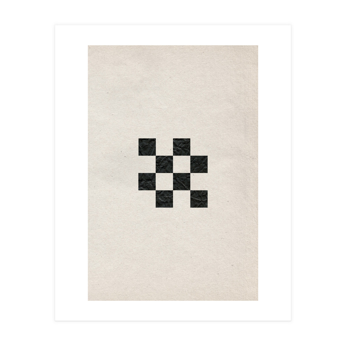 Monochrome chess board (Print Only)