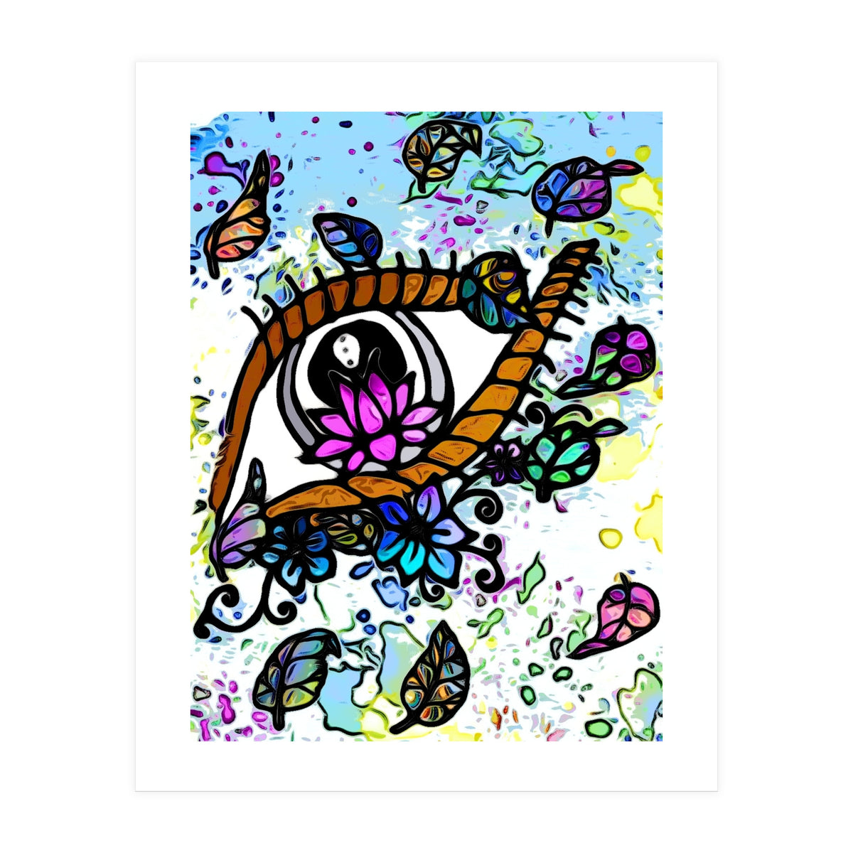 Falling Lotus Eye (Print Only)