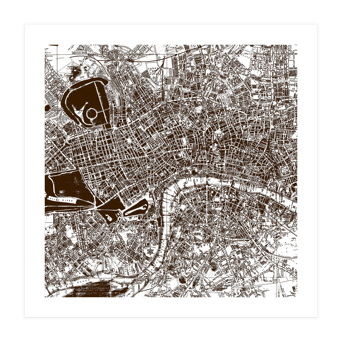 Old Town Map  (Print Only)