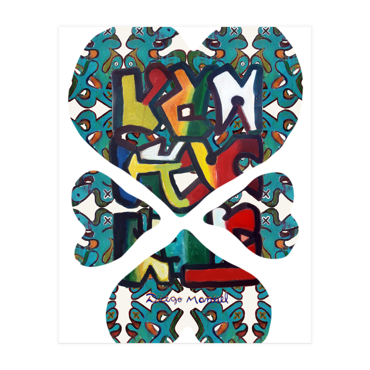 4 Corazones 7  (Print Only)