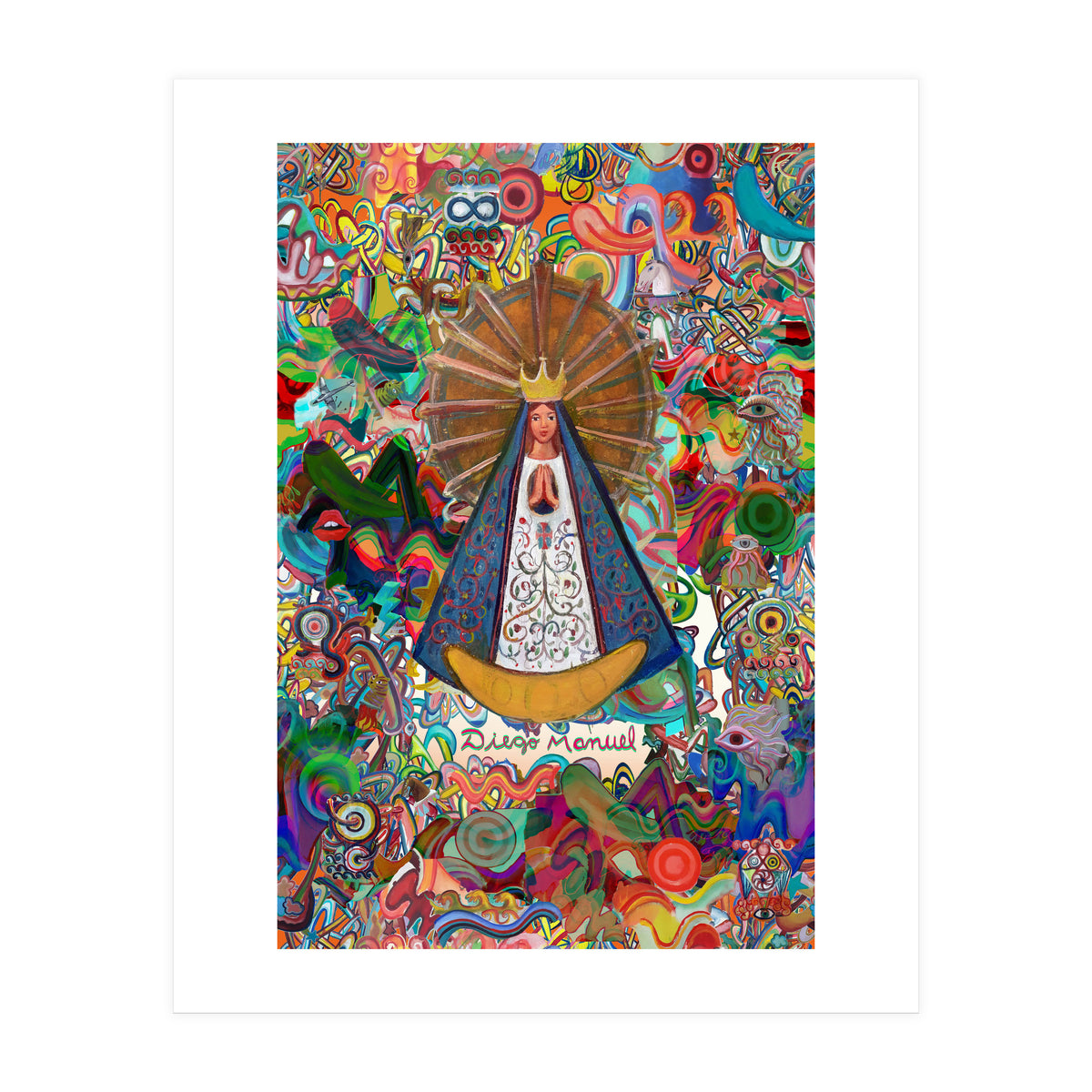 Virgen Y Graffiti 6 (Print Only)