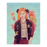 Blue Magnolia Lady (Print Only) thumbnail