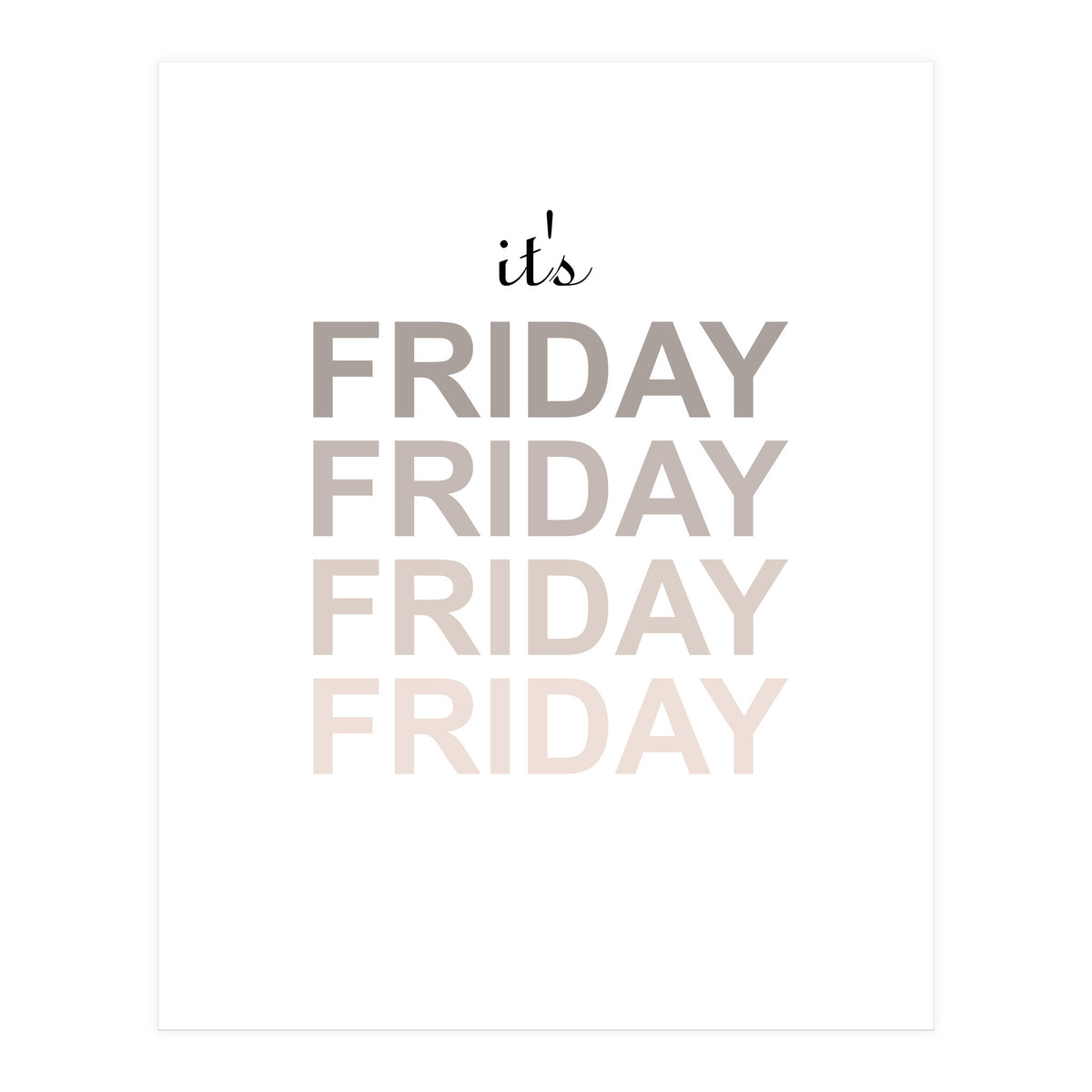 friday (Print Only)