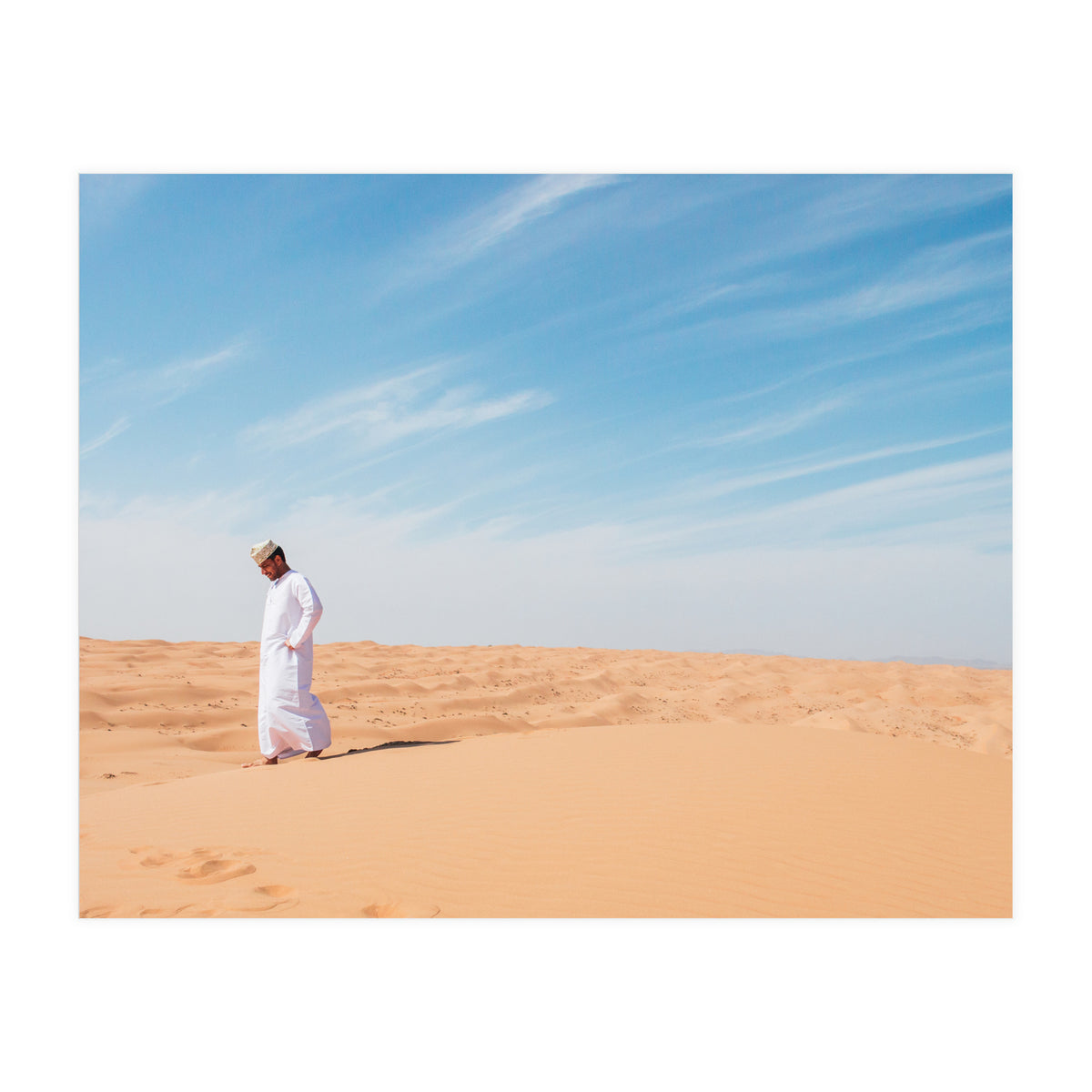 Arab In The Sahara Desert (Print Only)