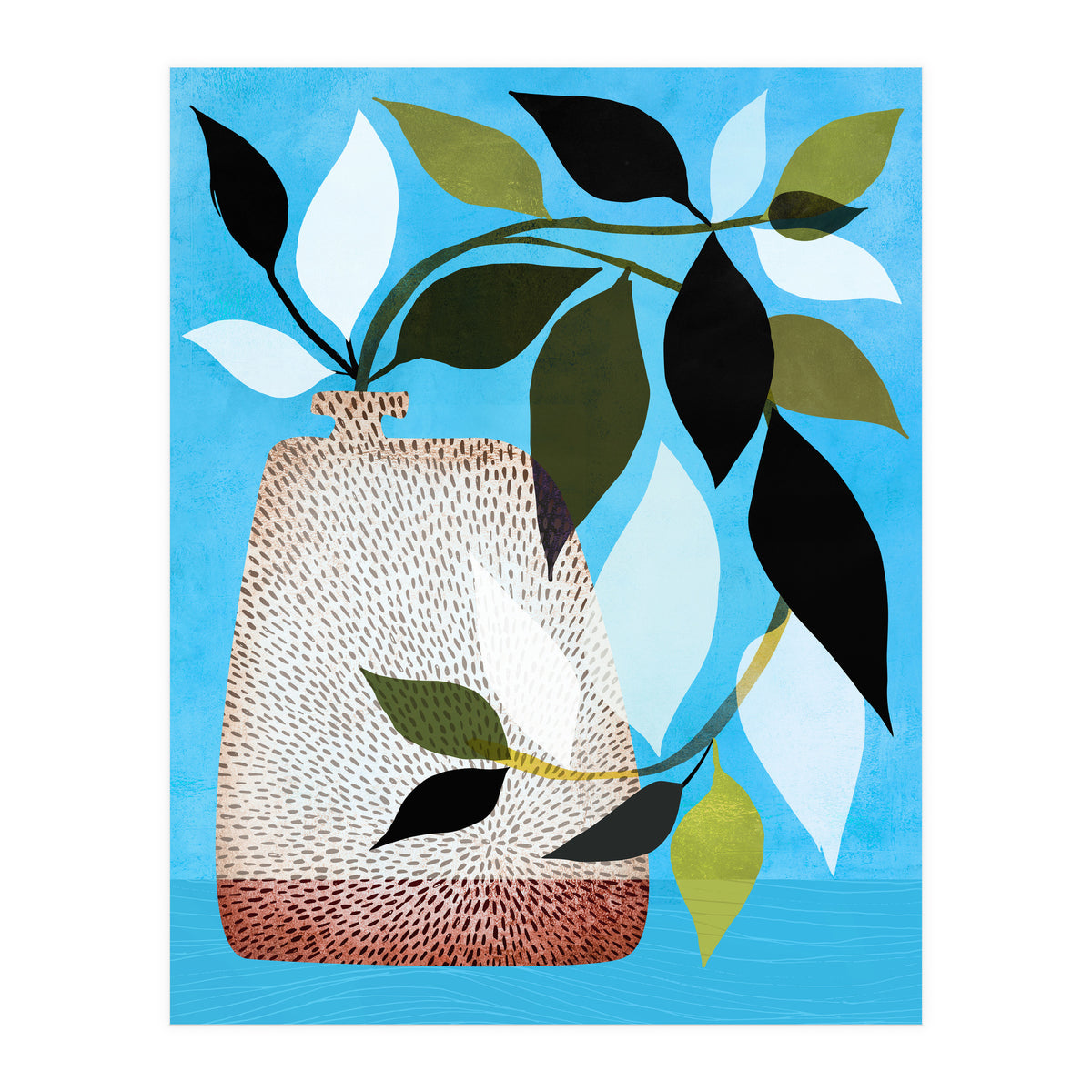 Tropical Ivy + Blue Sky (Print Only)