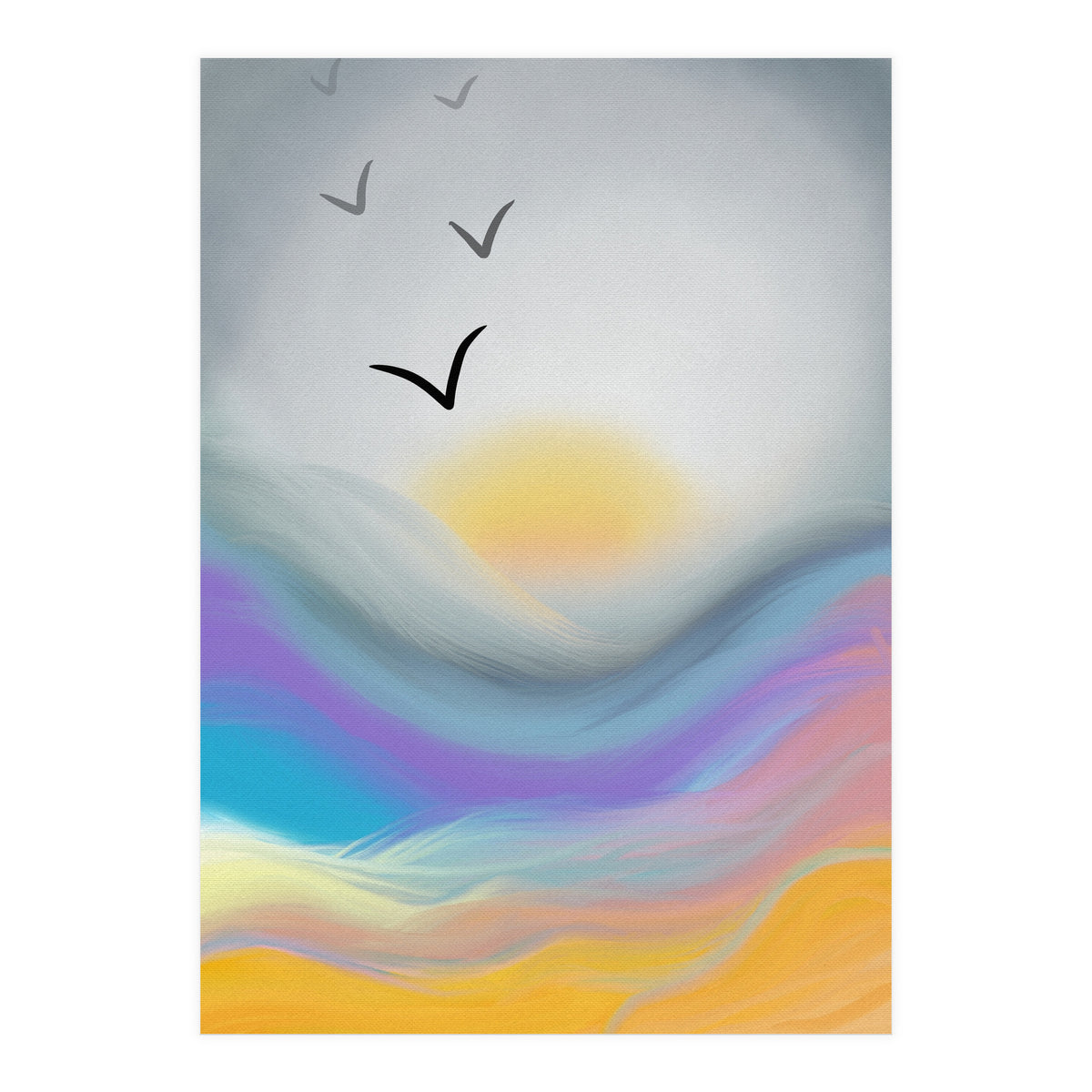 Sunset Waves (Print Only)