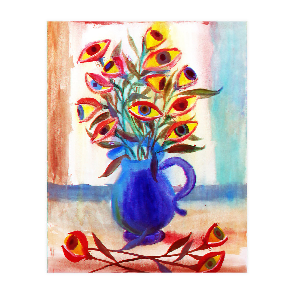 Flores Ojos 3d (Print Only)