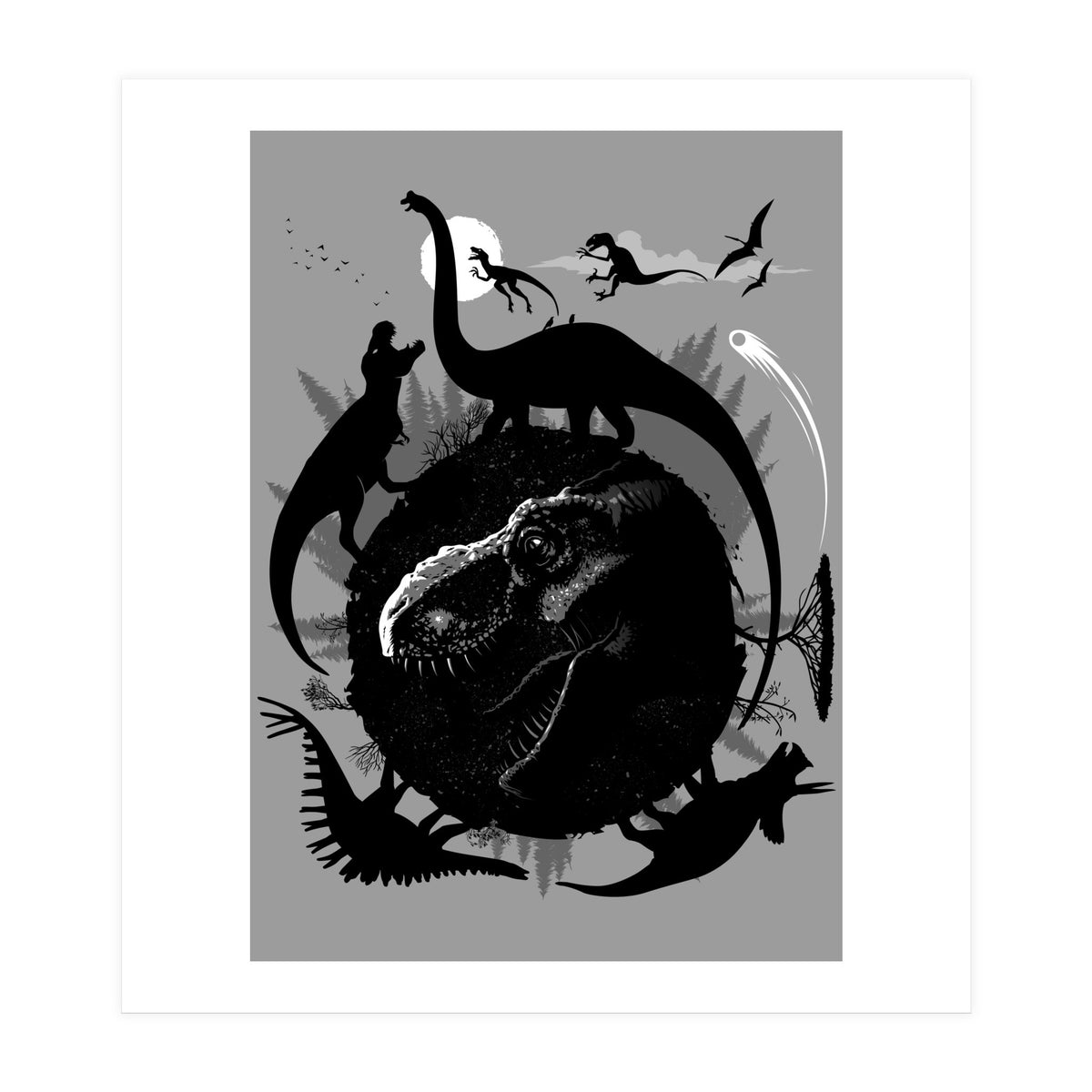 Circle of T-Rex (Print Only)