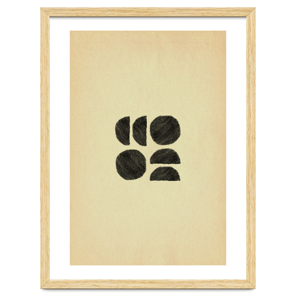 Abstract mid-century modern shapes