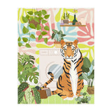 Tiger in Matisse Style Bathroom (Print Only) thumbnail