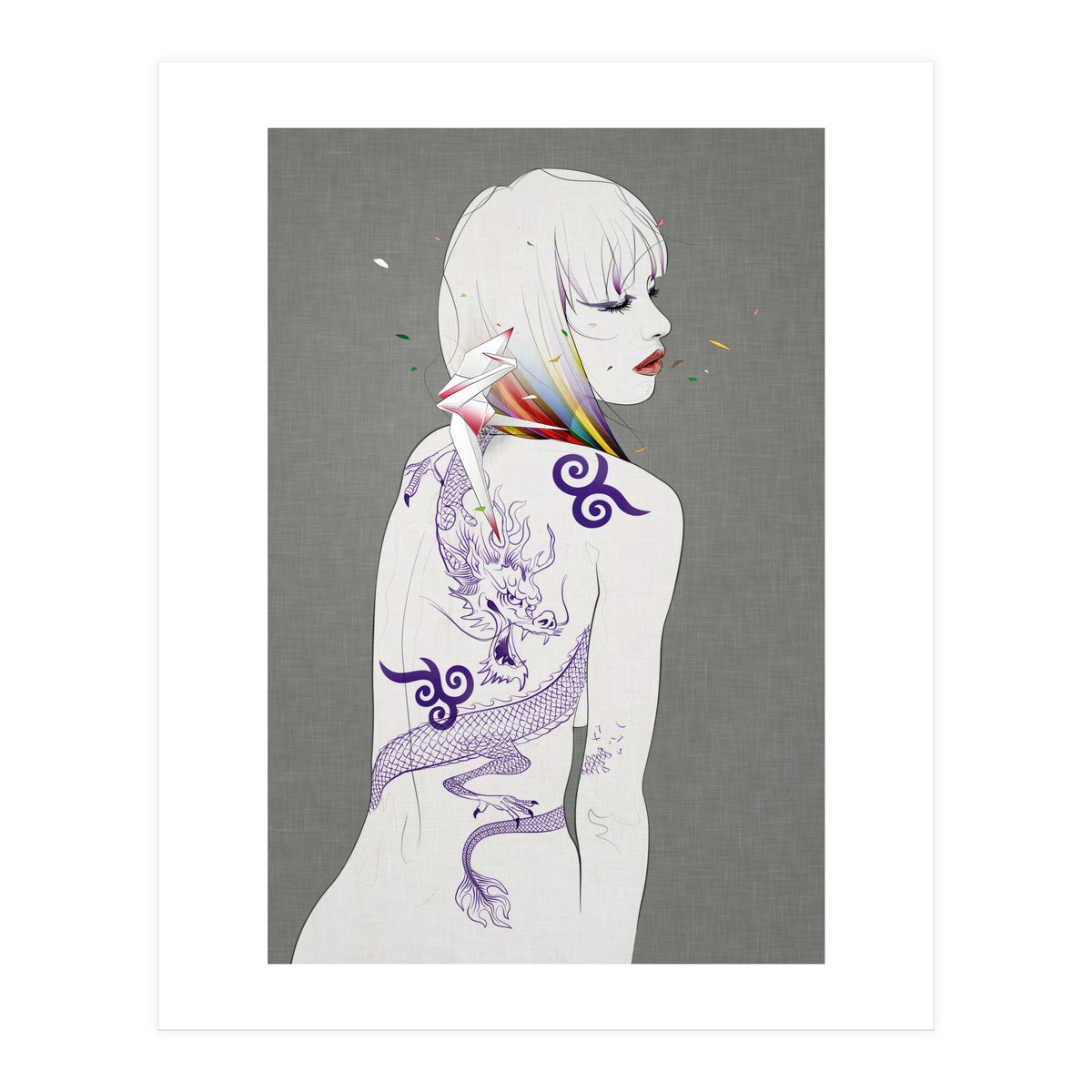 Prayer Of The Dragon Rider Outside (Print Only)