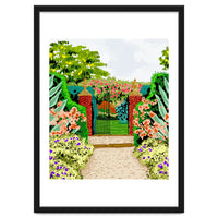 Gated Garden, Nature Landscape Painting