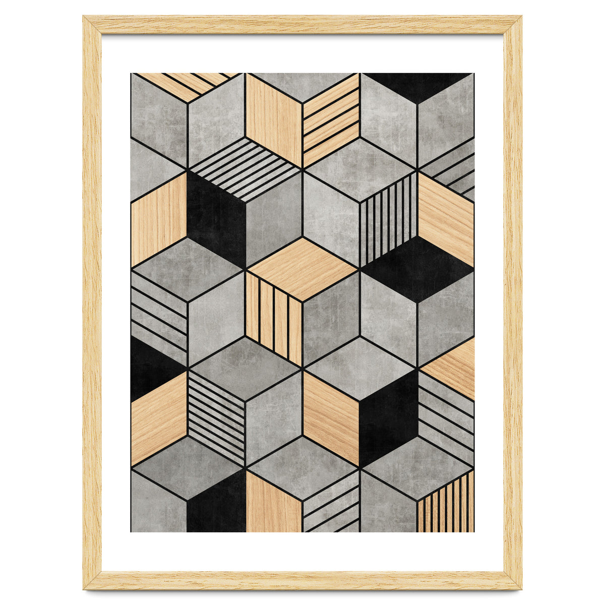 Concrete and Wood Cubes 2