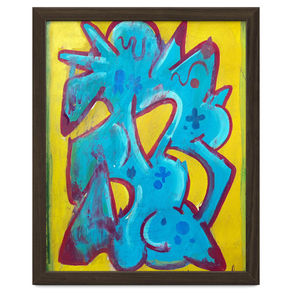 Forma Celeste Sobre Amarillo 4