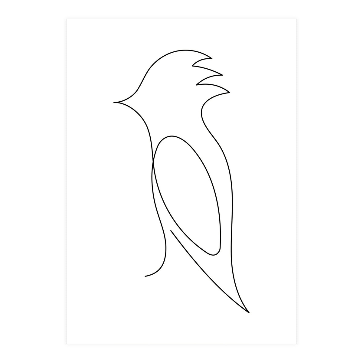 One Line Art Bird (Print Only)