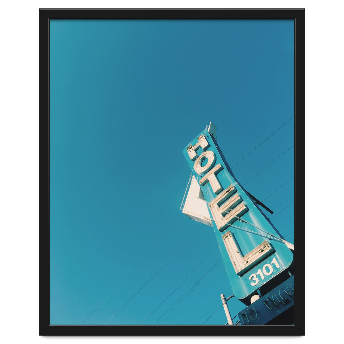 Hotel sign in California