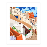 Somewhere Far Far Away | Sicily Italy Greece Architecture | Travel Buildings Beautiful Cityscape (Print Only)