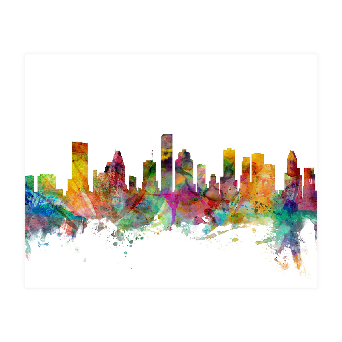 Houston Texas Skyline (Print Only)