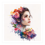 Watercolor Tropical Woman #19 (Print Only) thumbnail