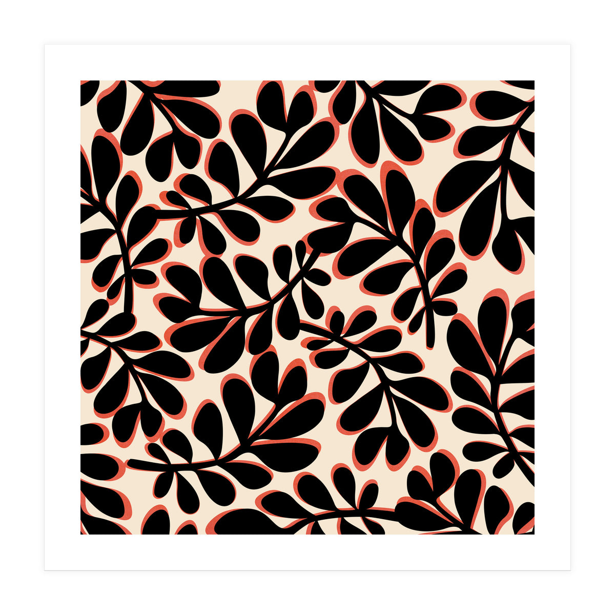 Mid Mod Playful Light Botanical (Print Only)