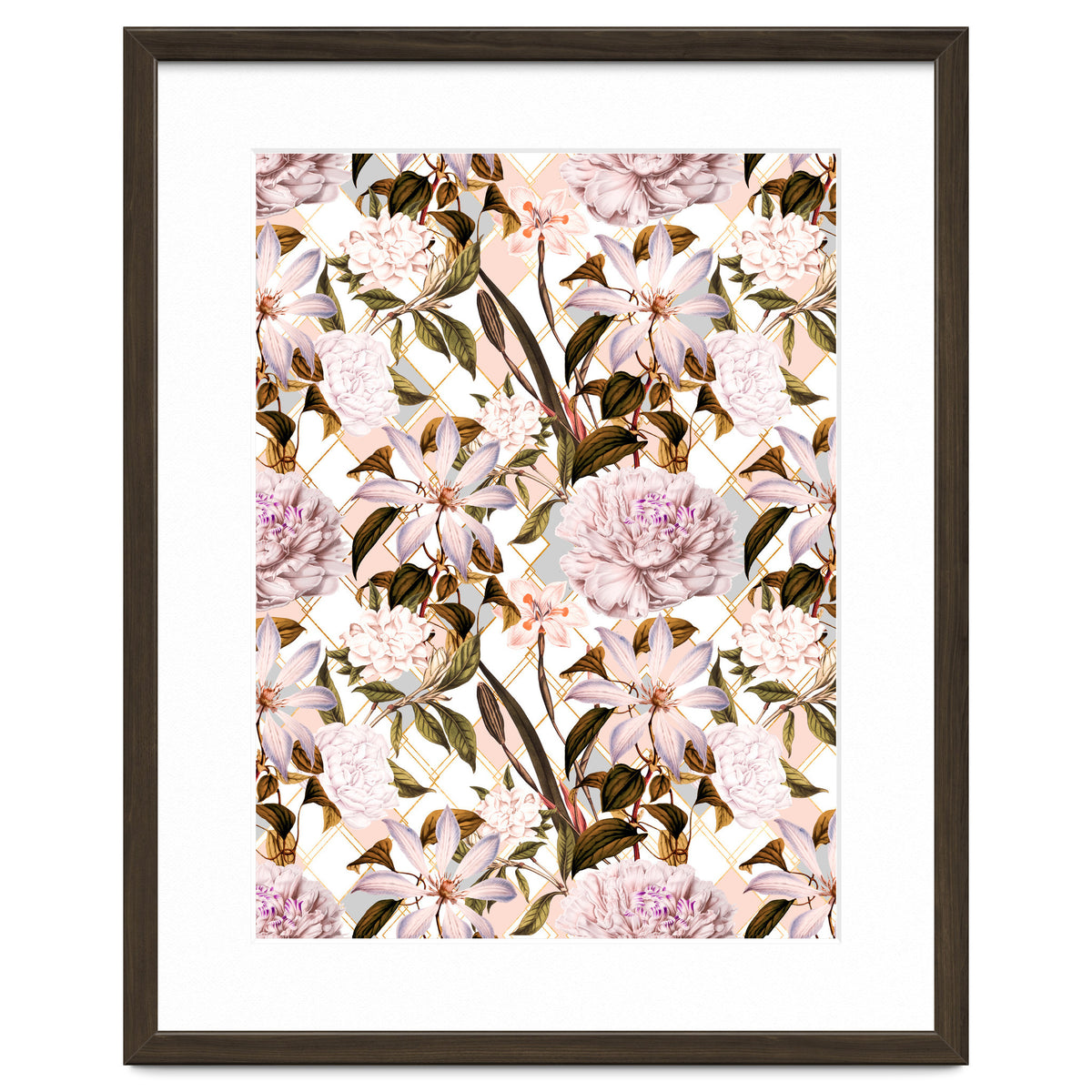 Pink flowering in geometric