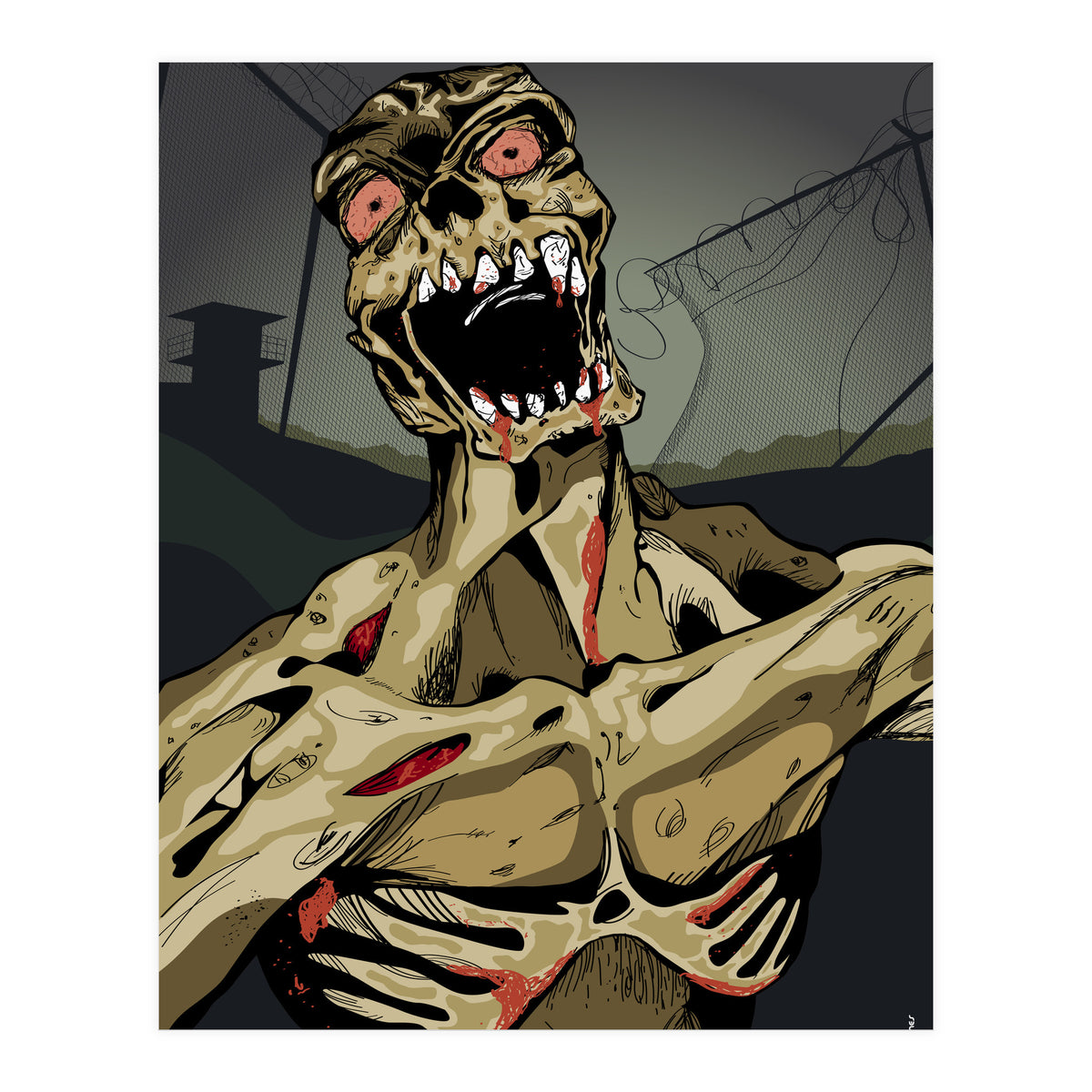 Zombie Walking (Print Only)