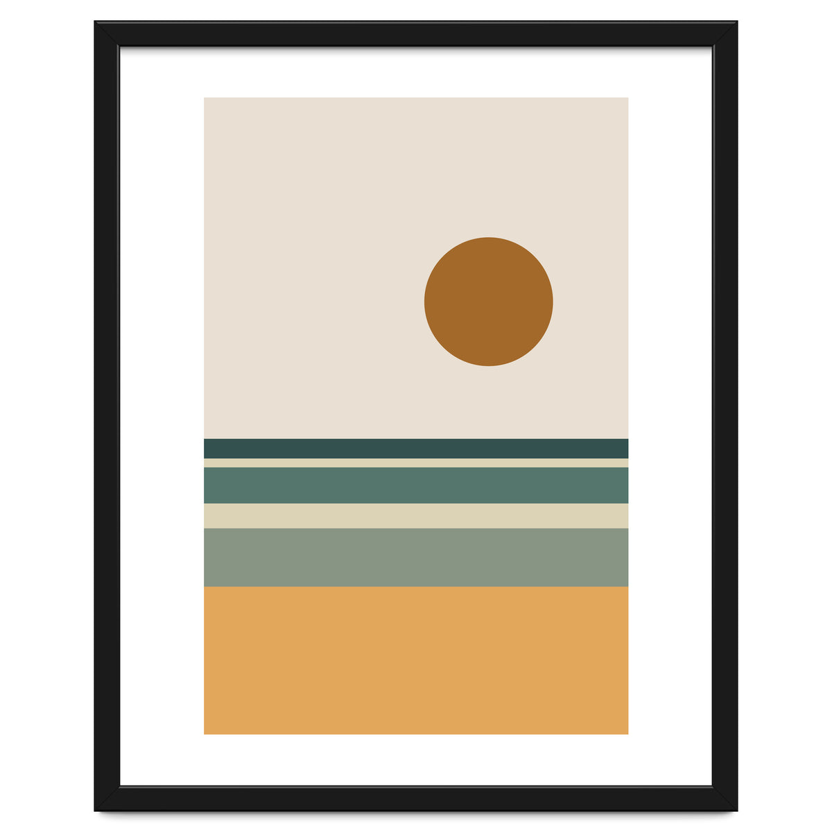 Ocean - Mid Century Landscape