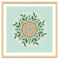 Floral Mandala | Mint Green