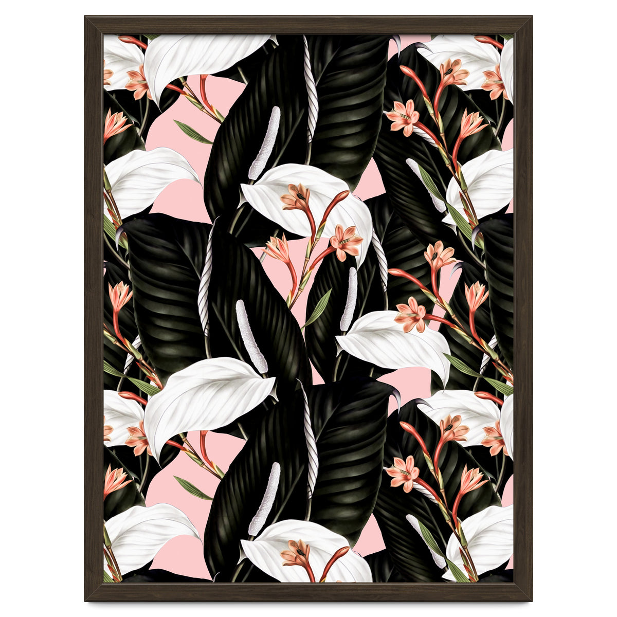 Flowery exotic botanical pink