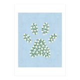 Floral Paw Print (Print Only) thumbnail
