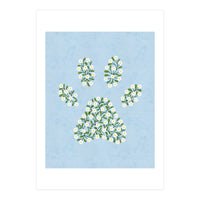 Floral Paw Print (Print Only)