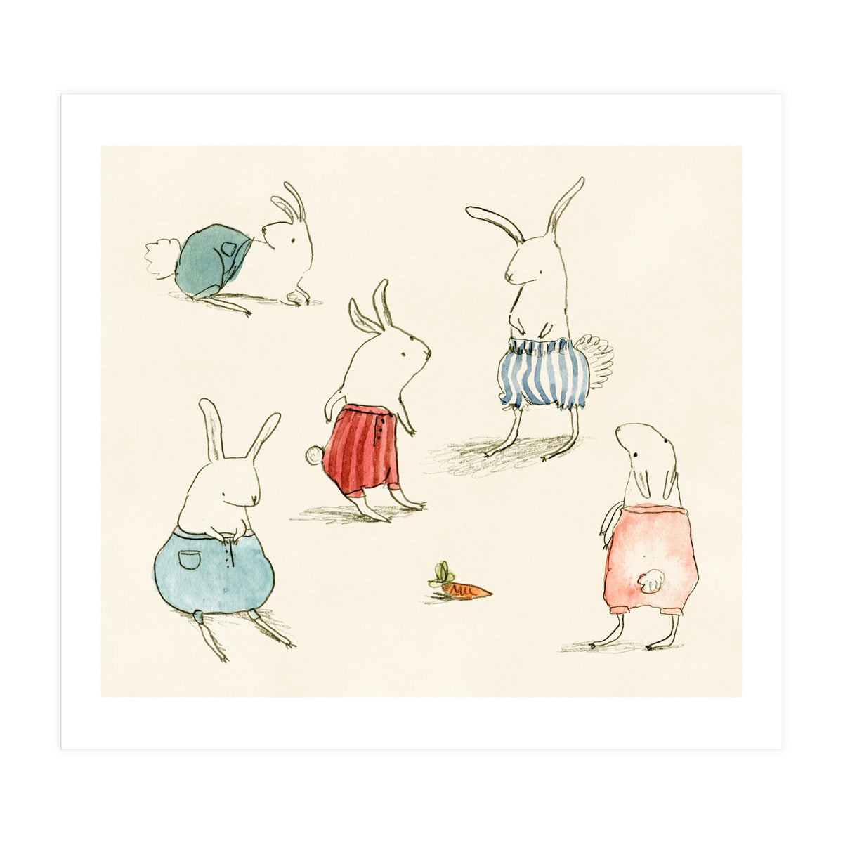 If Rabbits Wore Pants (Print Only)