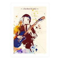 Angus Young pop art poster (Print Only)