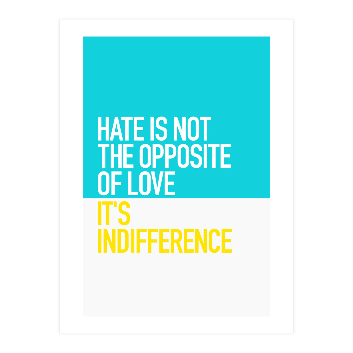 OPPOSITE OF LOVE (Print Only)