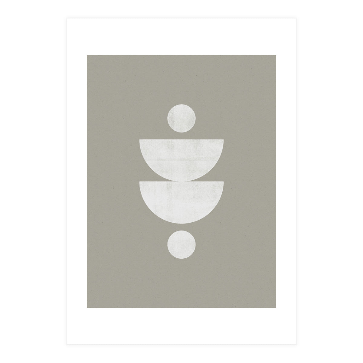 Mid-Century Modern No.23 - Woodblock Print (Print Only)