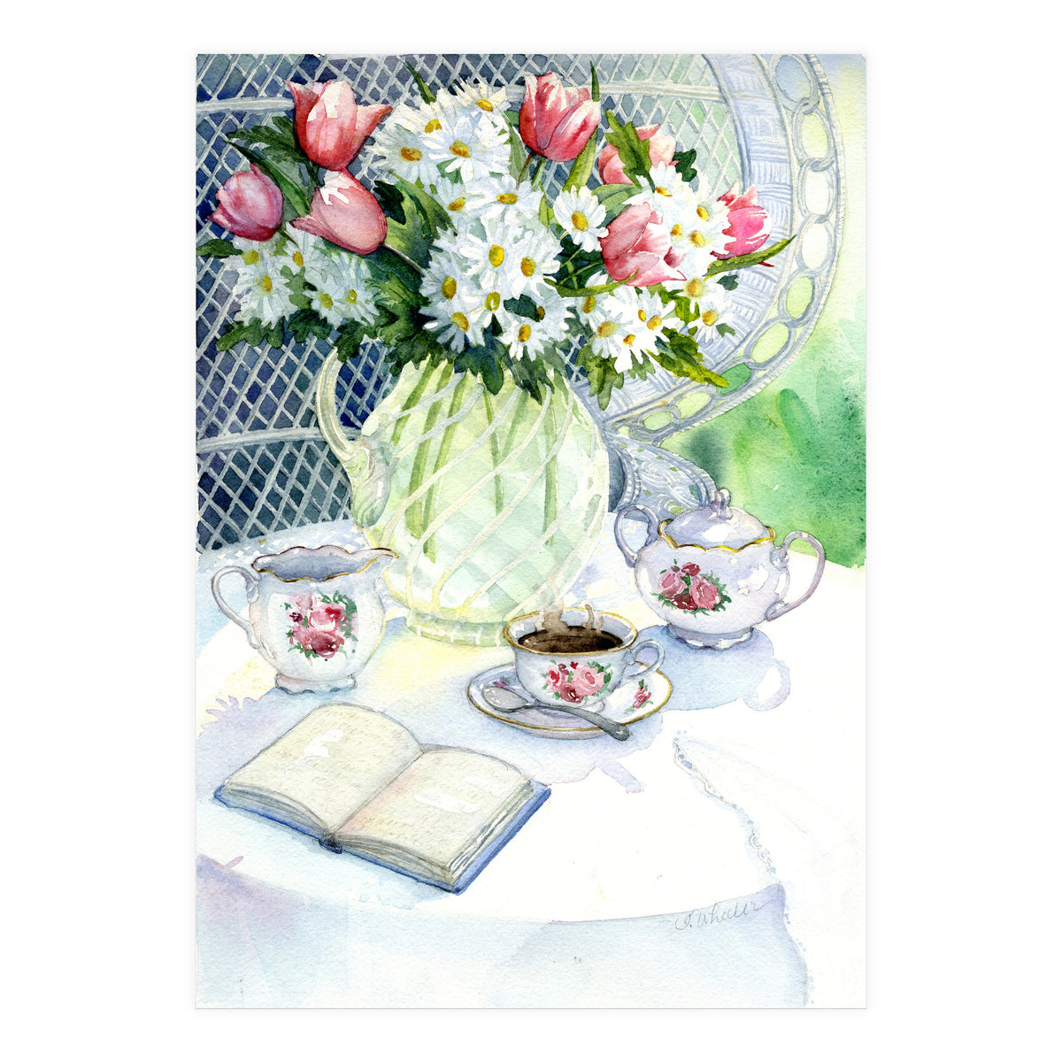 Tea In The Garden (Print Only)