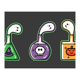 Kawaii Cute Halloween Potions - witches hat, skull, pumpkin, ghosts (Print Only) thumbnail