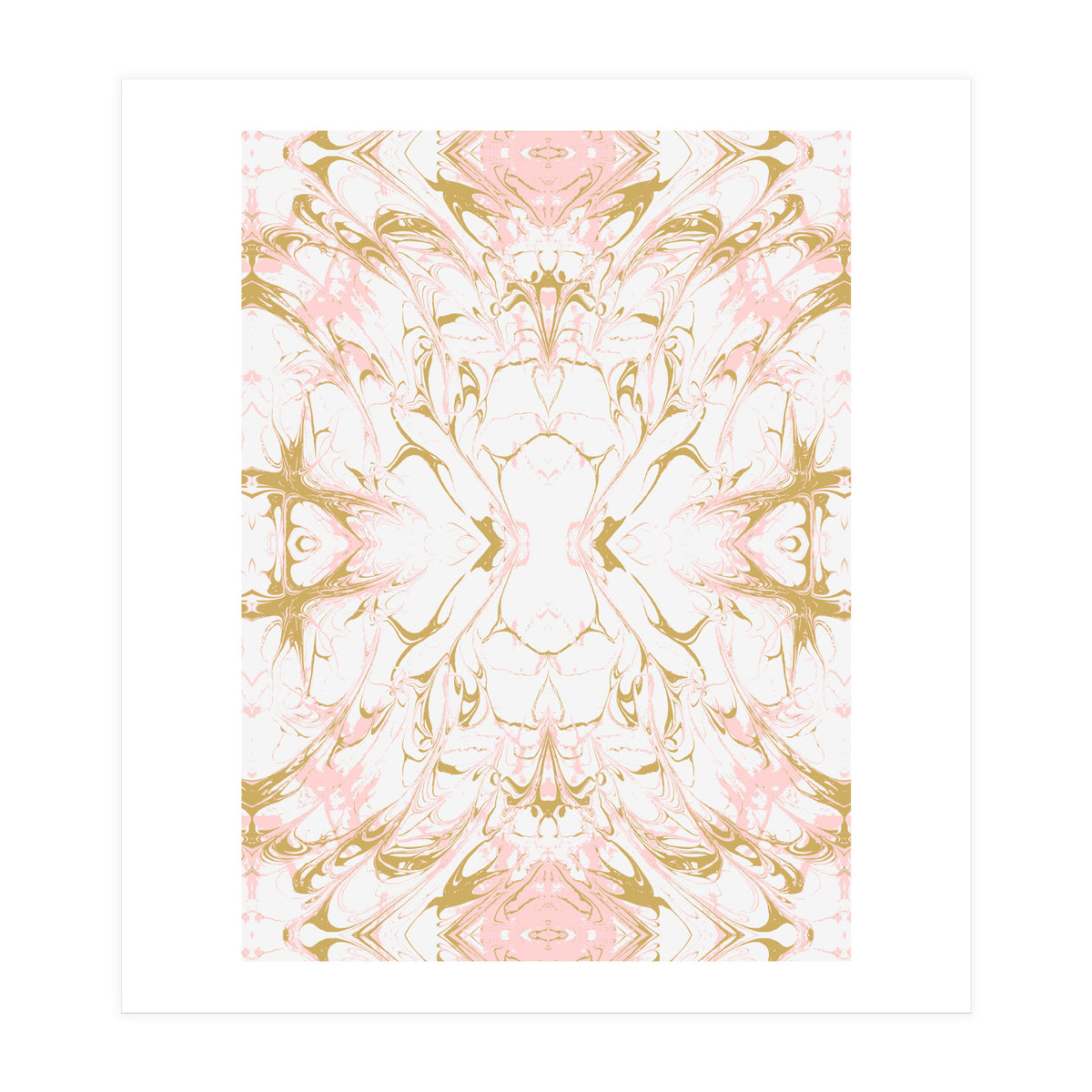 Pink mosaic marble 01 (Print Only)