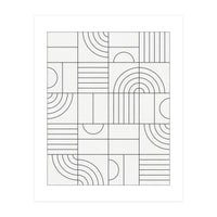 My Favorite Geometric Patterns No.19 - White (Print Only)