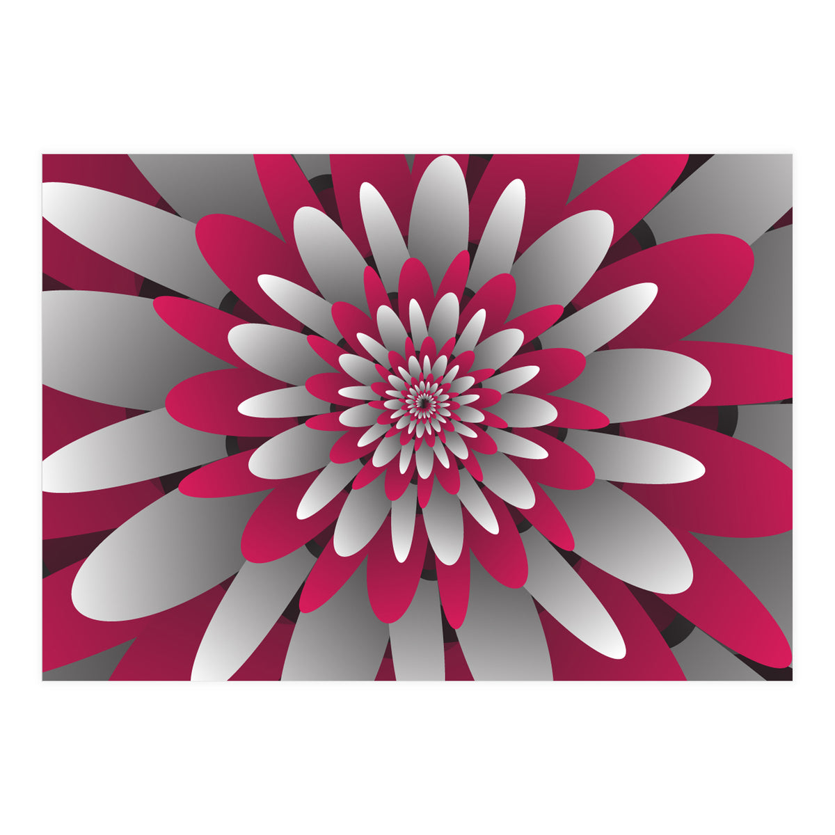 Paper Cut Flower Spiral (Print Only)
