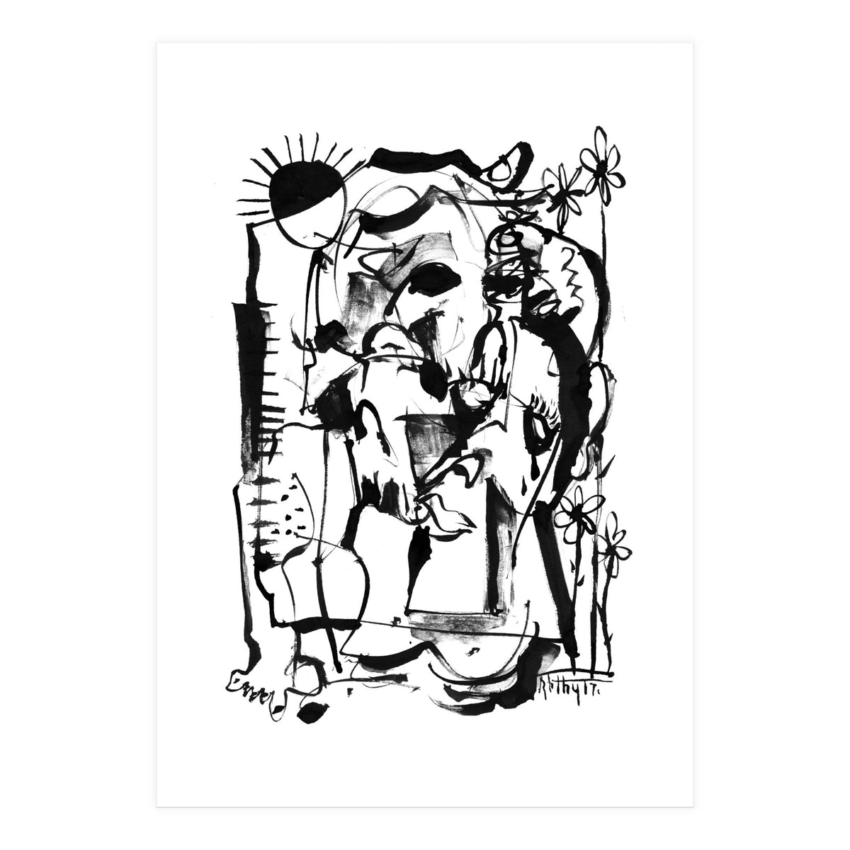 Sunrise - b&w (Print Only)