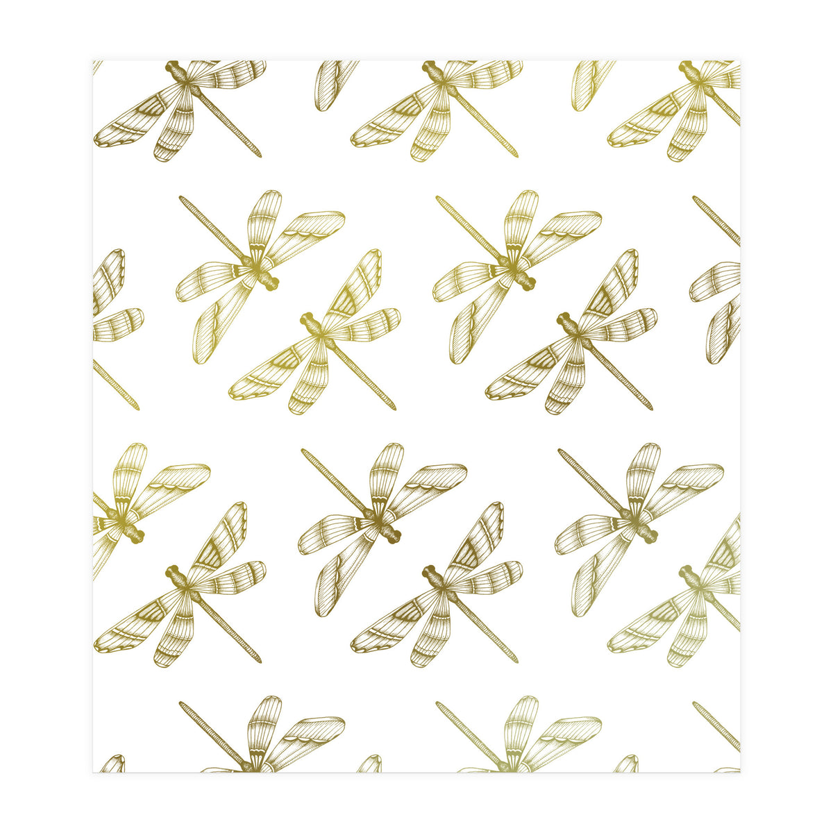 Golden Dragonflies (Print Only)