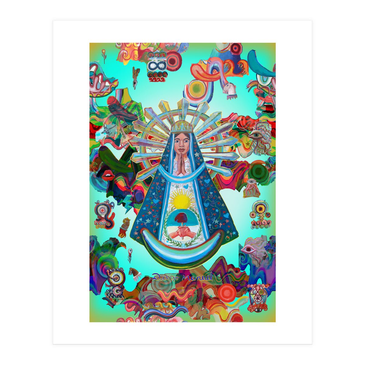Virgen Y Graffiti 26 (Print Only)