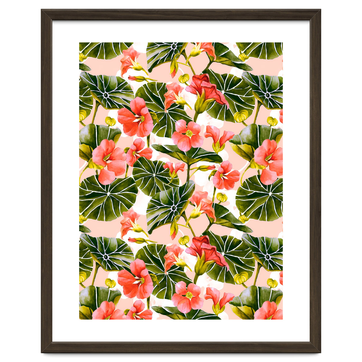 Nasturtiums watercolor 03