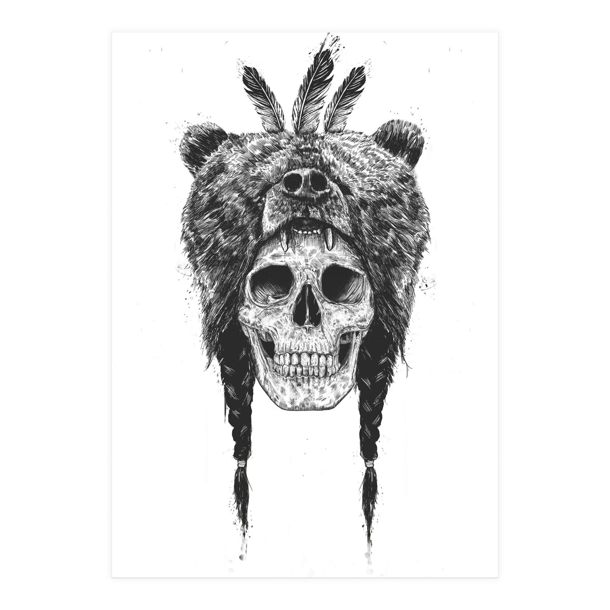Dead Shaman Bw (Print Only)