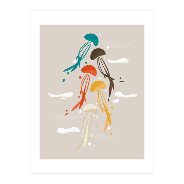 Jellyfish ascend the sky (Print Only)